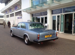 Classic Silver Shadow for wedding hire in Bromley